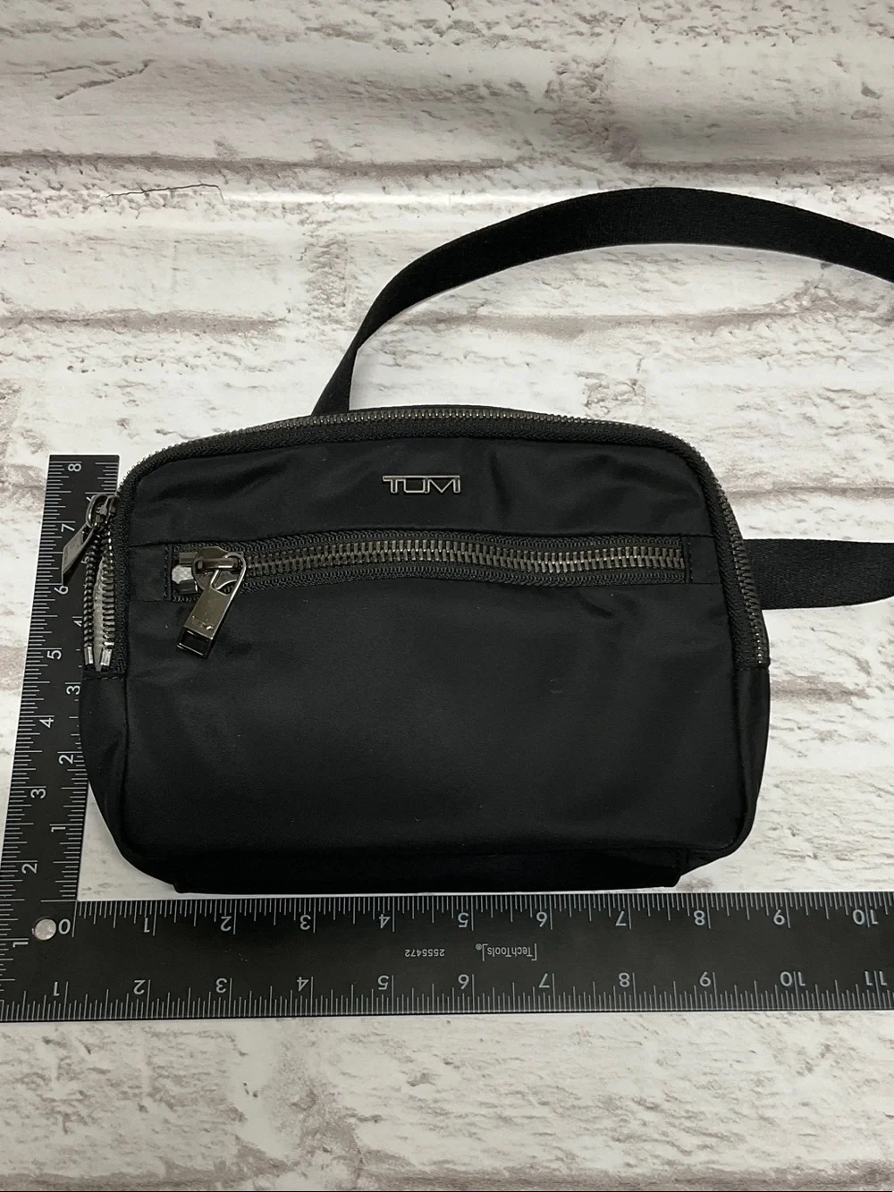 Tumi Black Nylon Crossbody Belt Bag